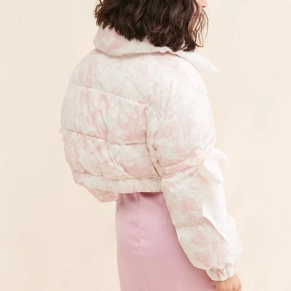 Caste Printed Pink Marshmallow Puffer - Picture 3 of 8